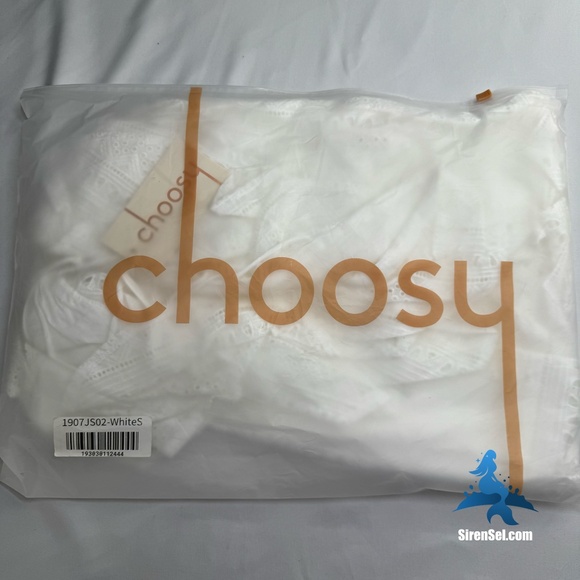 1156 NWT Choosy Riviera Romper – Size S – White - Picture 15 of 16